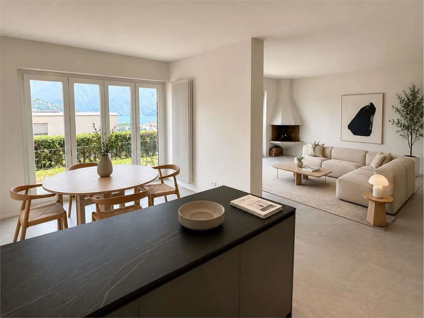 Spacious apartment with private garden and lake view in Massagno - Photo 5 of 13