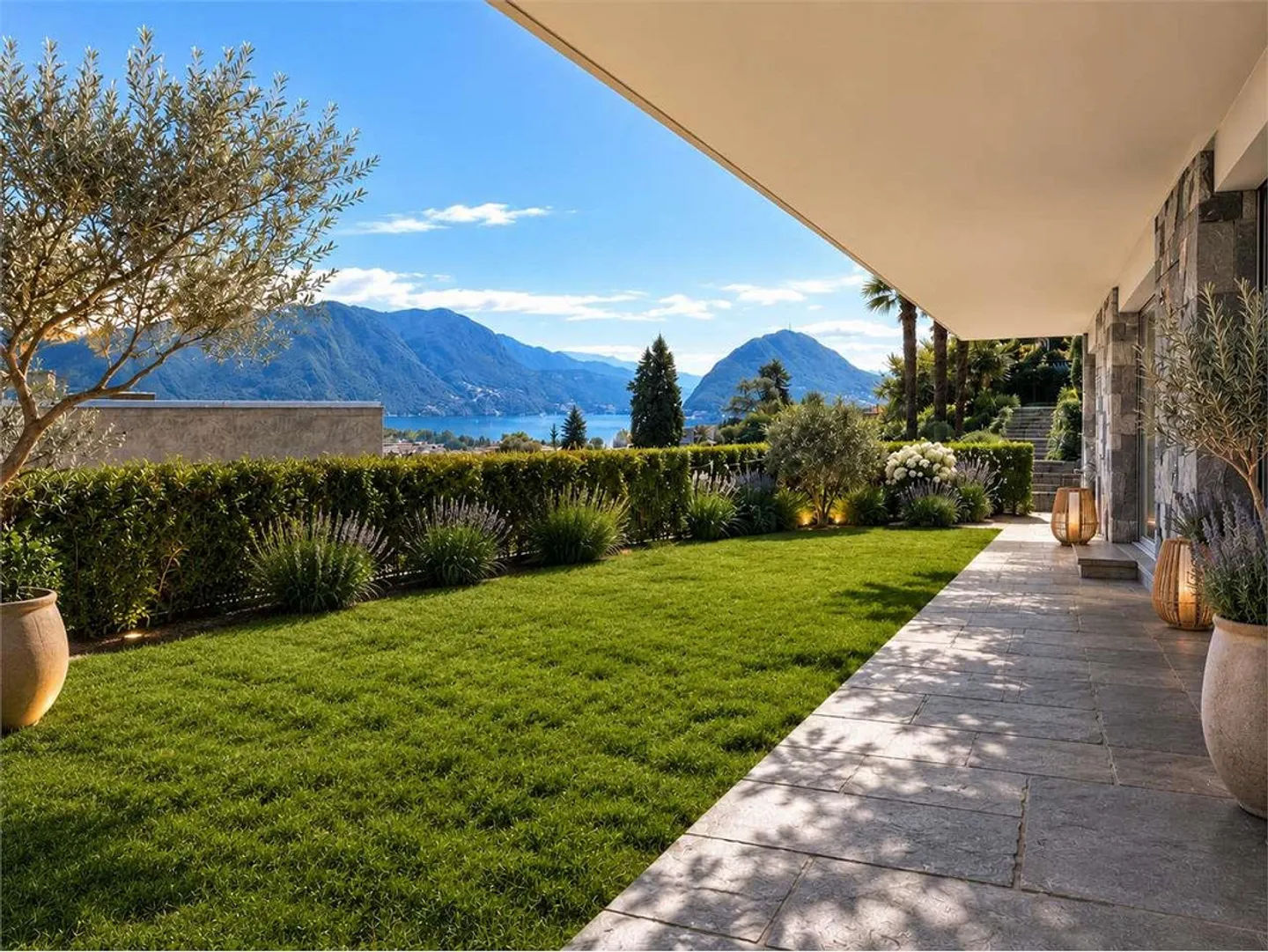Spacious apartment with private garden and lake view in Massagno - Photo 1 of 13