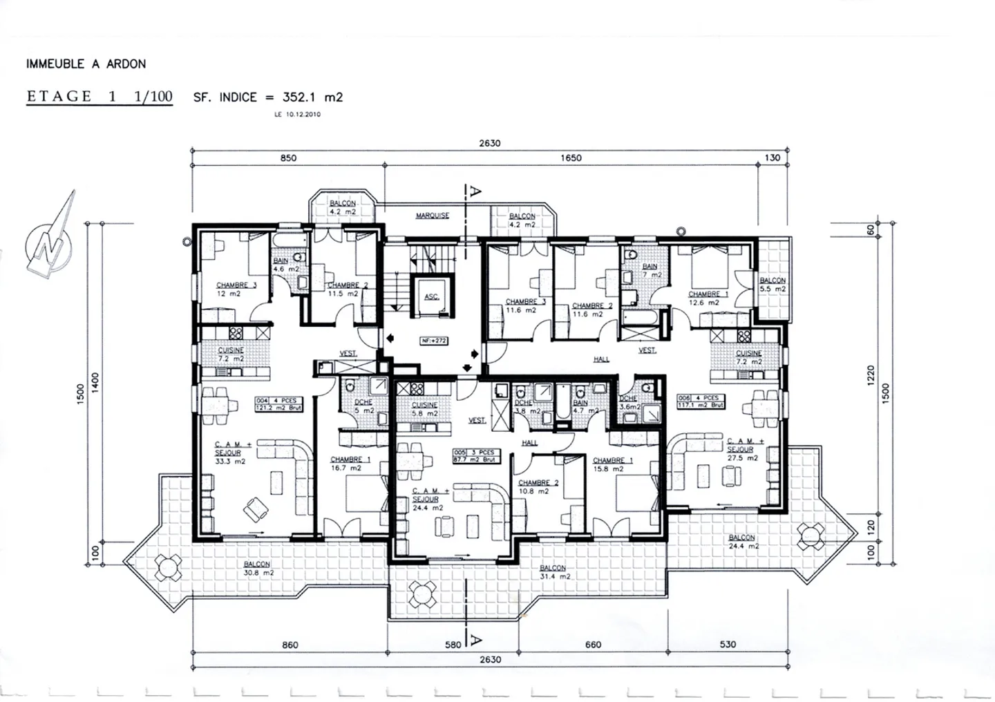 Très bel appartement de 3.5 pièces avec terrasse et places de parc - Foto 18 di 19