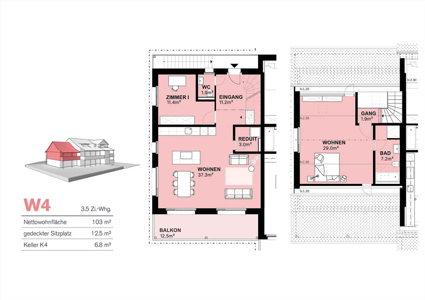 Appartamento duplex di 3,5 locali a Blauen (BL) - Foto 6 di 6