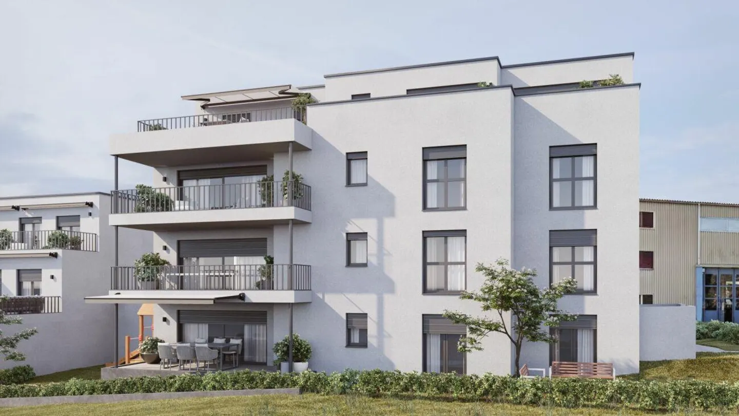 4½ Room Apartment with Terrace: New Building with a View of the Green - Photo 9 of 10