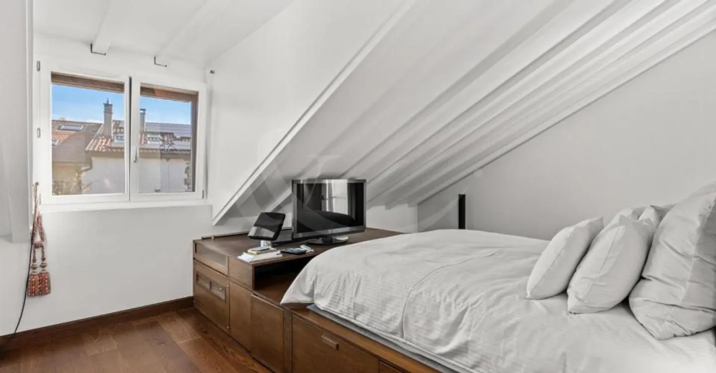 Anières village, Un attico raro con vista sul Lago - Foto 4 di 10