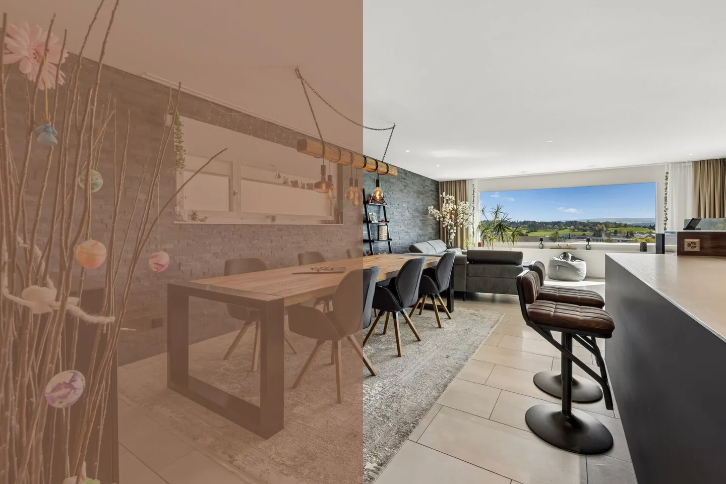 Maison de terrasse spacieuse de 5,5 pièces avec ensoleillement optimal, vue panoramique, espace extérieur vitré et coin jardin - Photo 1 sur 14