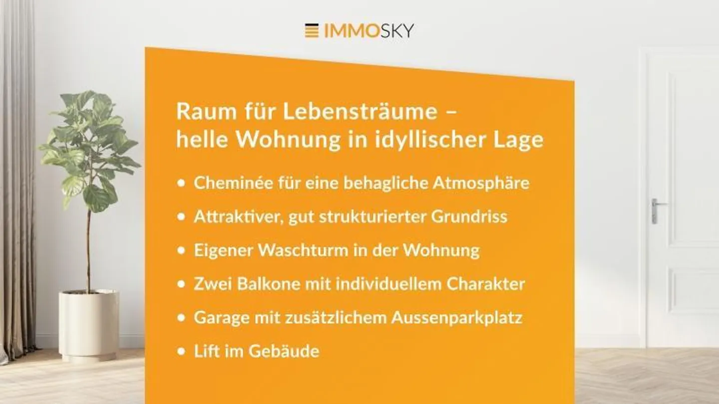 Geräumige Wohnung mit Dachterrasse - Foto 1 von 2