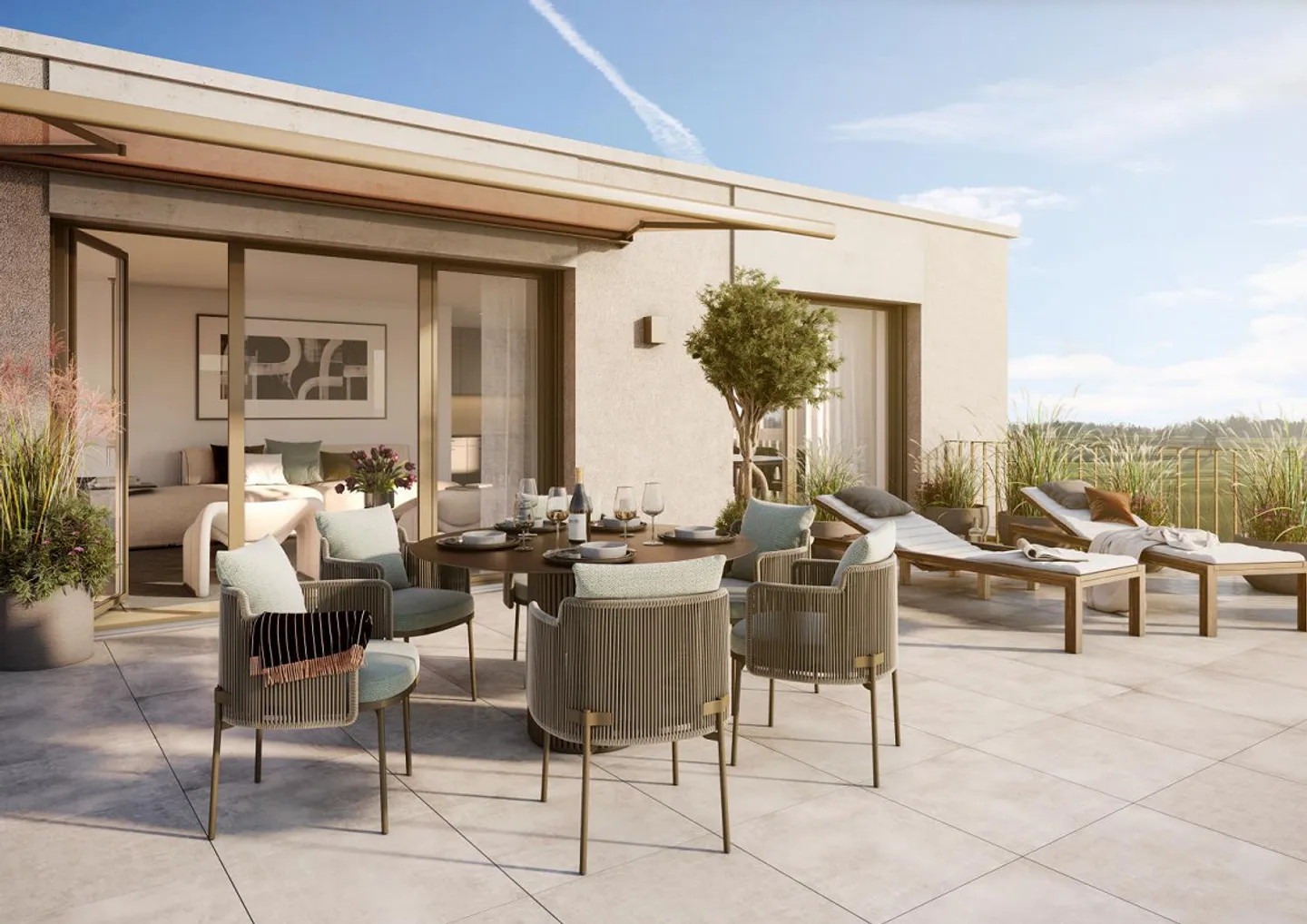 Appartement en attique de 4,5 pièces avec terrasse de 26 m² - Photo 4 sur 4