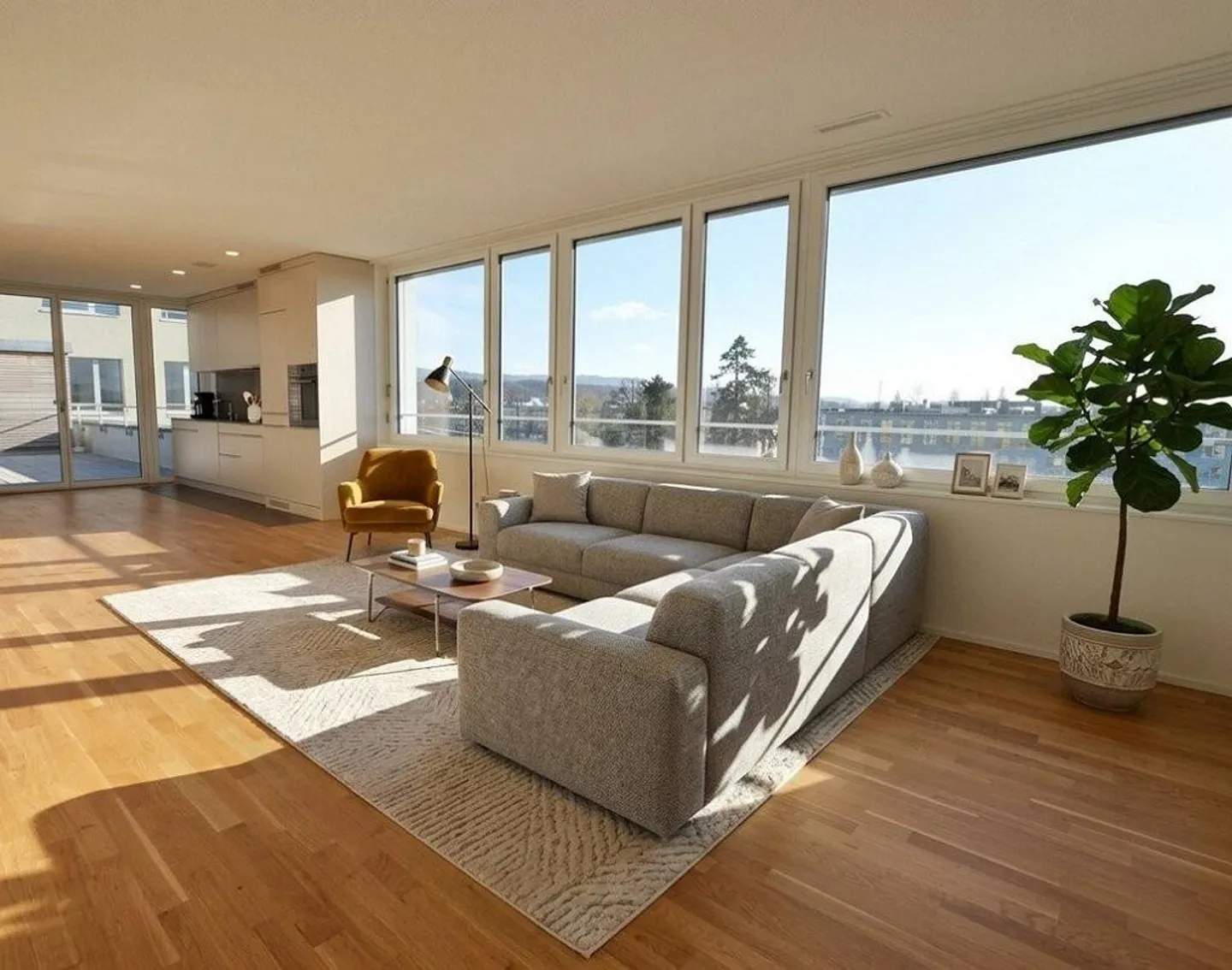 Appartement moderne de 3,5 pièces avec grande terrasse - Photo 4 sur 11
