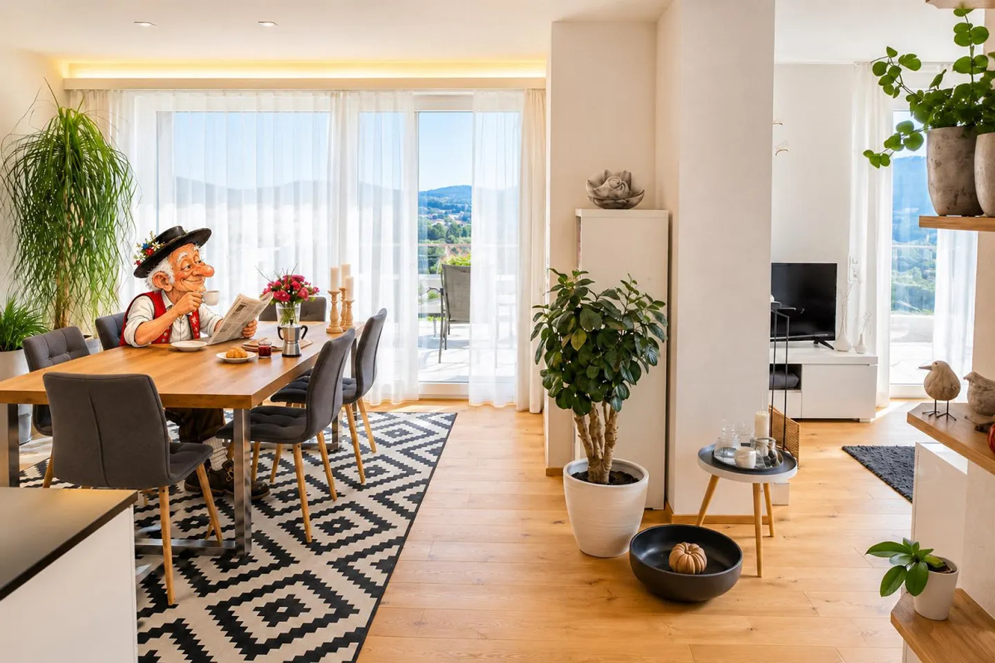 Moderne Wohnung mit grosser Terrasse - Foto 2 von 14