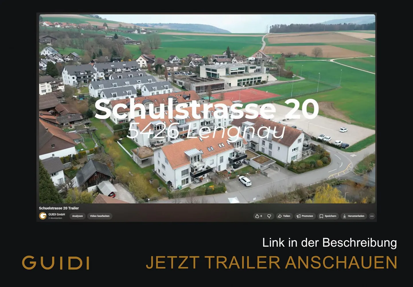 Penthouse with Glass Structure. Light-Filled Living in Lengnau AG - Photo 4 of 19