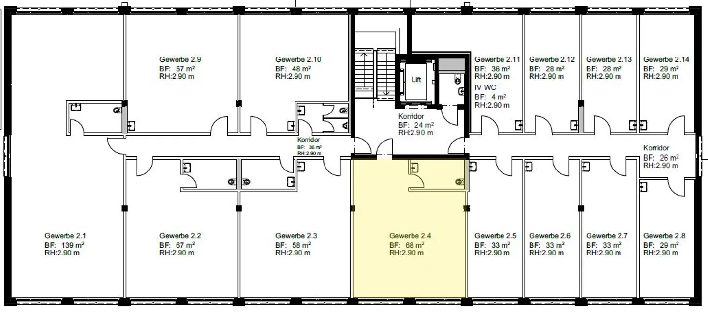 Practice/Studio/Cosmetics/Beauty (with WC, optional shower) - 68m2 / New building [2.4] - Photo 4 of 6
