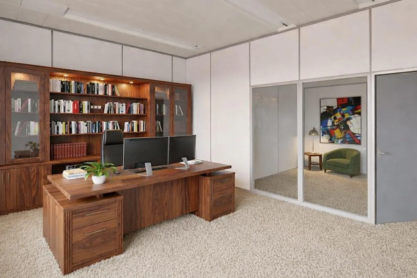 Ideal for small teams - 42 m² with 2 office rooms and private common area - Photo 2 of 7