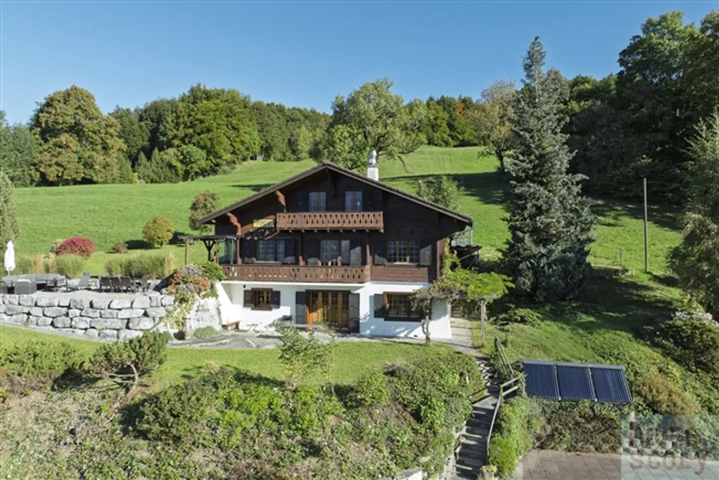 Les Posses-sur-Bex - Chalet avec 6 chambres, vue panoramique sur les Dents-du-Midi - Photo 5 sur 20