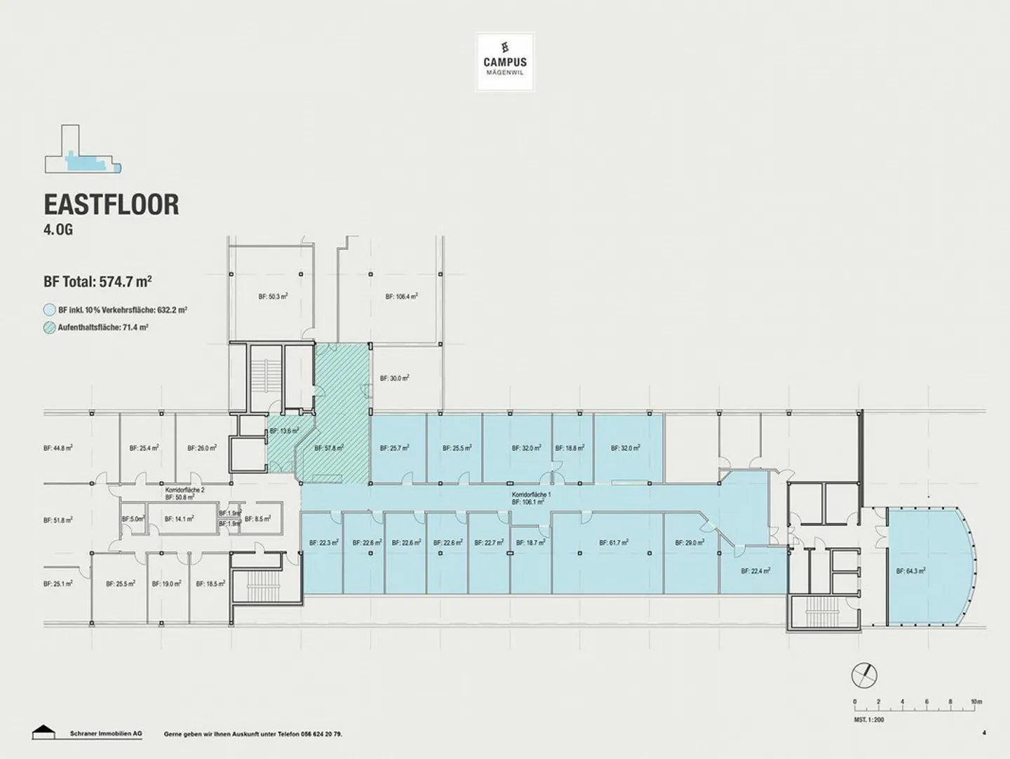 1'437 m² nel ricercato CAMPUS Mägenwil! - Foto 13 di 16