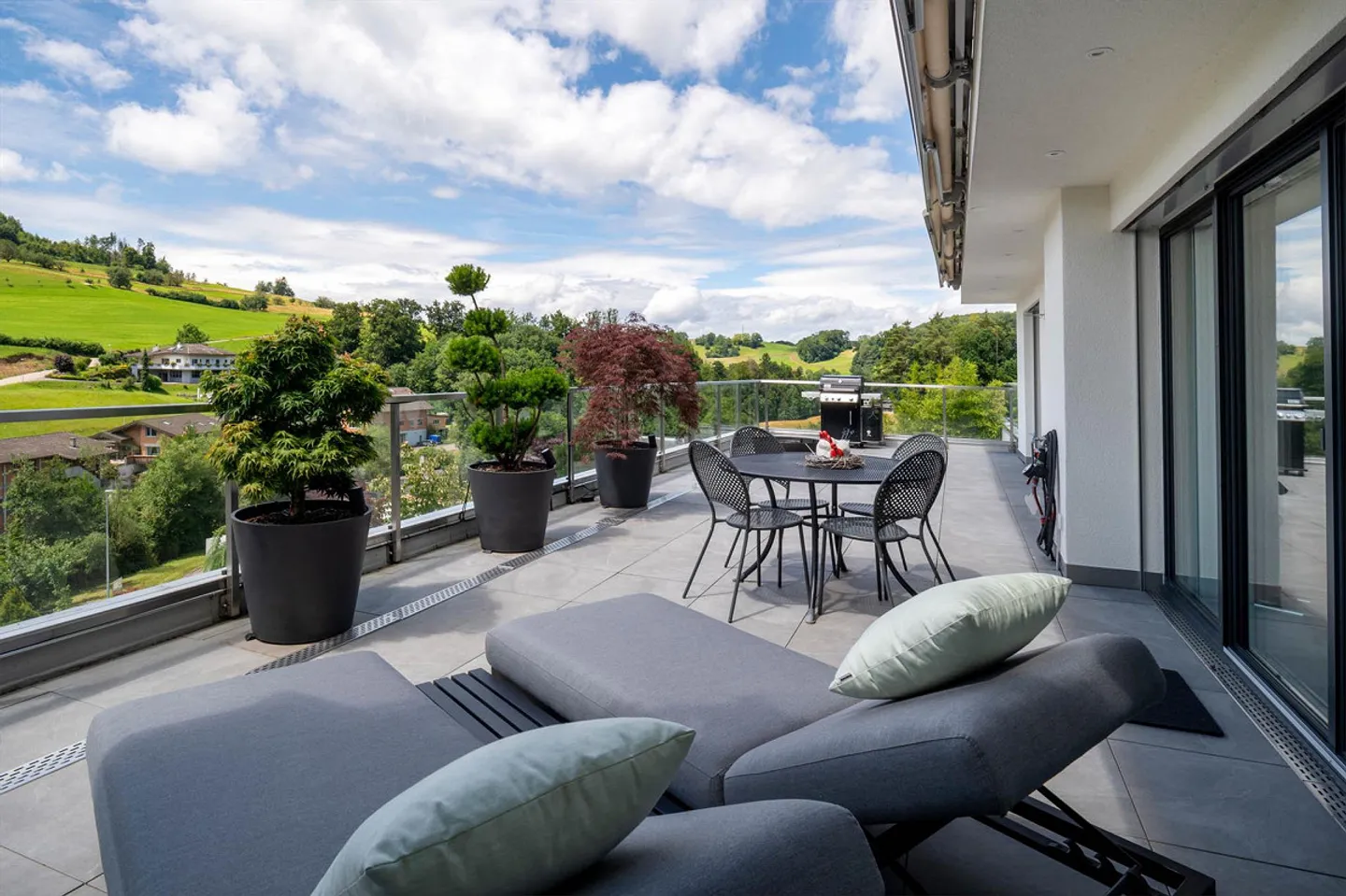 Terrassenhaus mit Pool und Aussicht - Foto 11 von 13