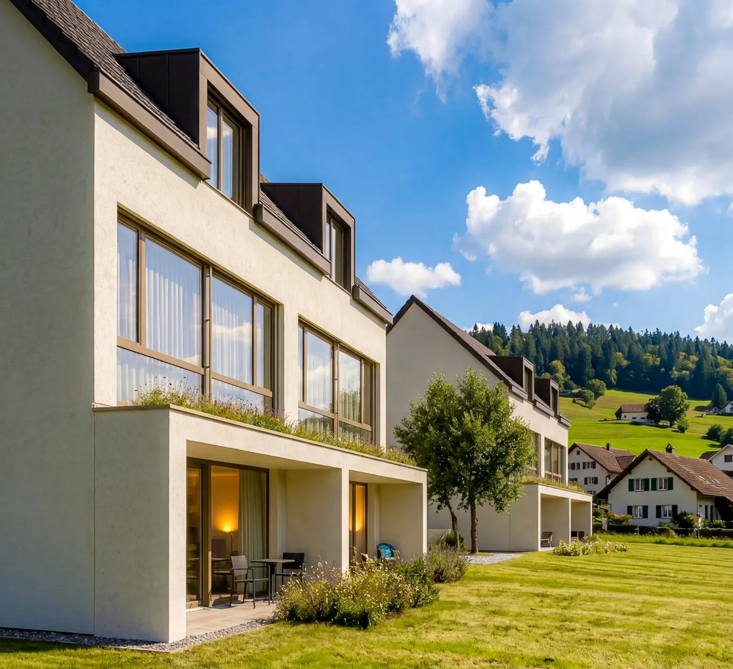 Exclusive 6.5-room new row house B.1 with high-quality expansion - Oberkulm AG - Photo 1 of 8