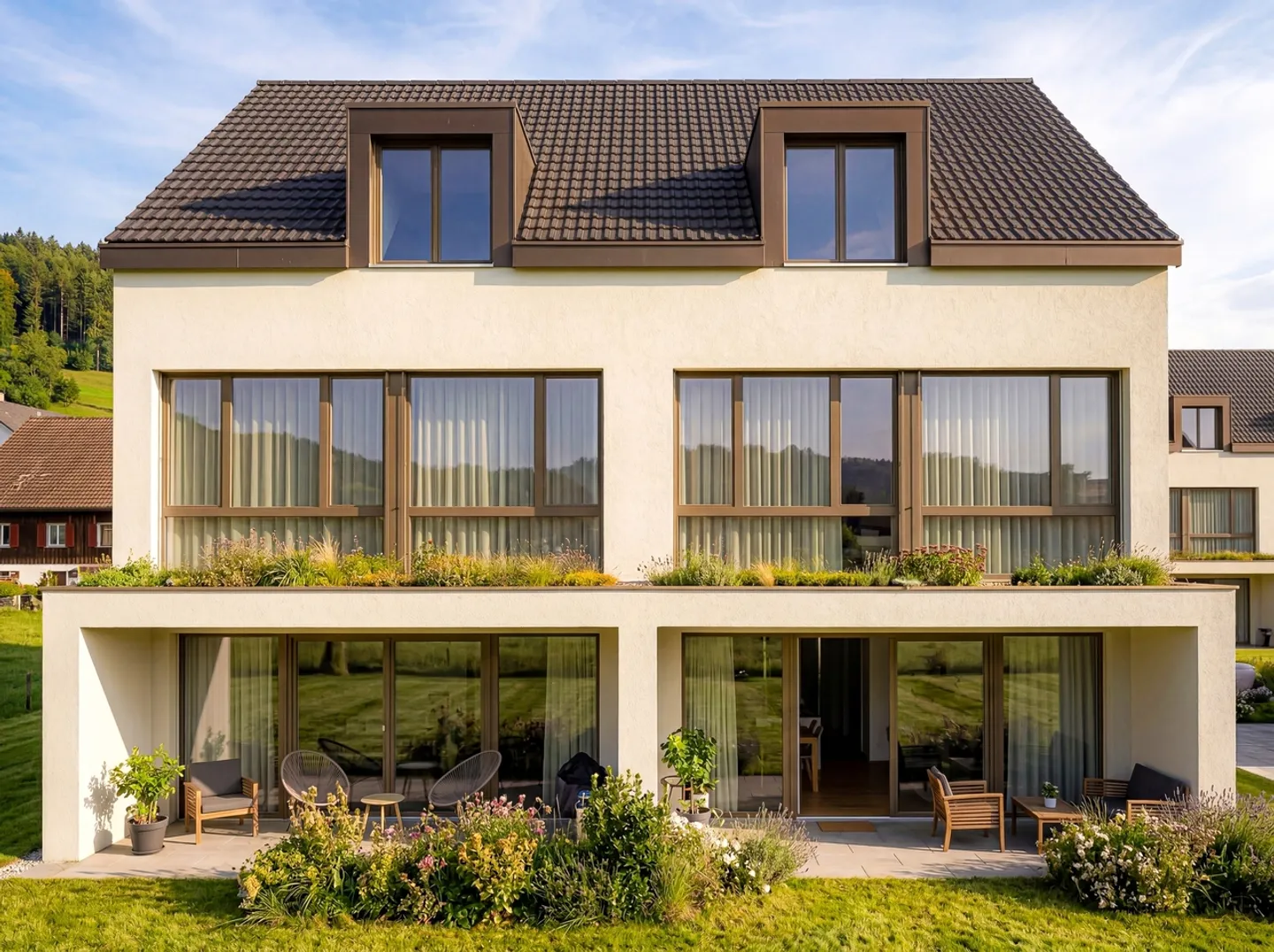Exclusive 6.5-room new row house B.1 with high-quality expansion - Oberkulm AG - Photo 2 of 8