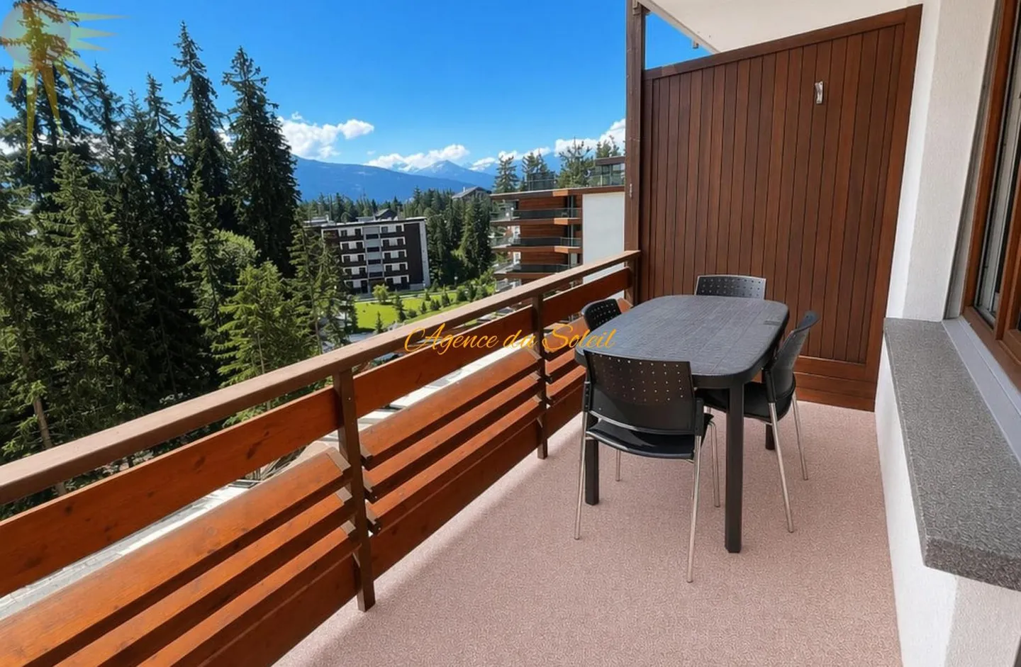Zu vermieten (Wintersaison) dieses gemütliche und geräumige Studio im Zentrum von Crans! - Foto 10 von 13