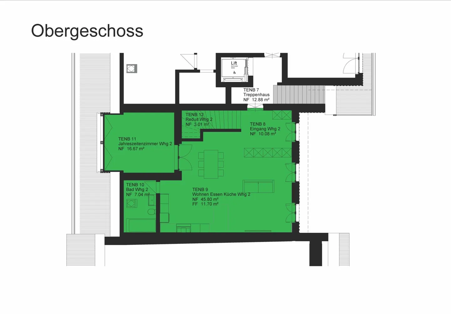 Nuovo appartamento duplex di 3,5 stanze a Schinznach Dorf - Foto 1 di 9