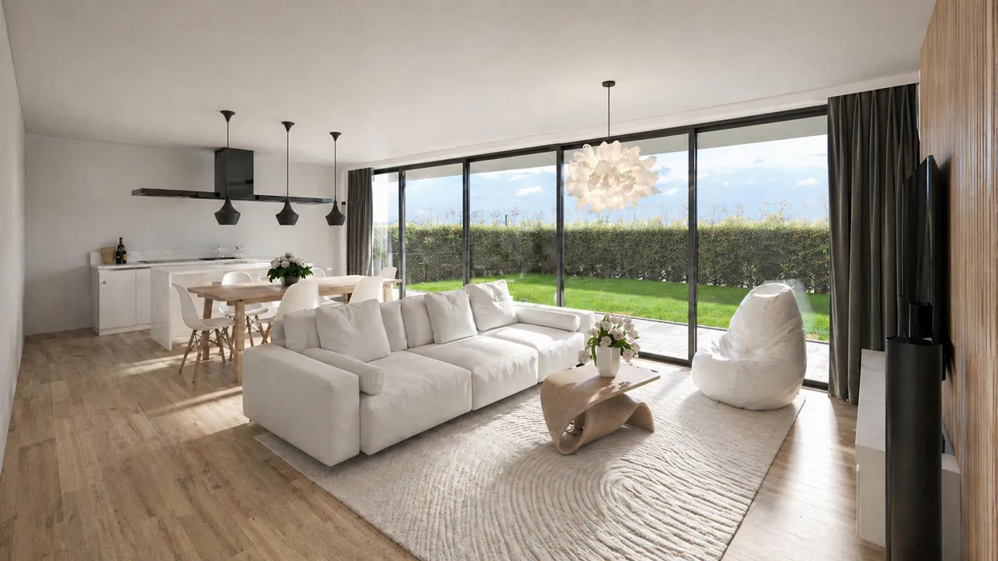 Elegante appartamento 3.5 locali con giardino a Collina d’Oro - Foto 1 von 6