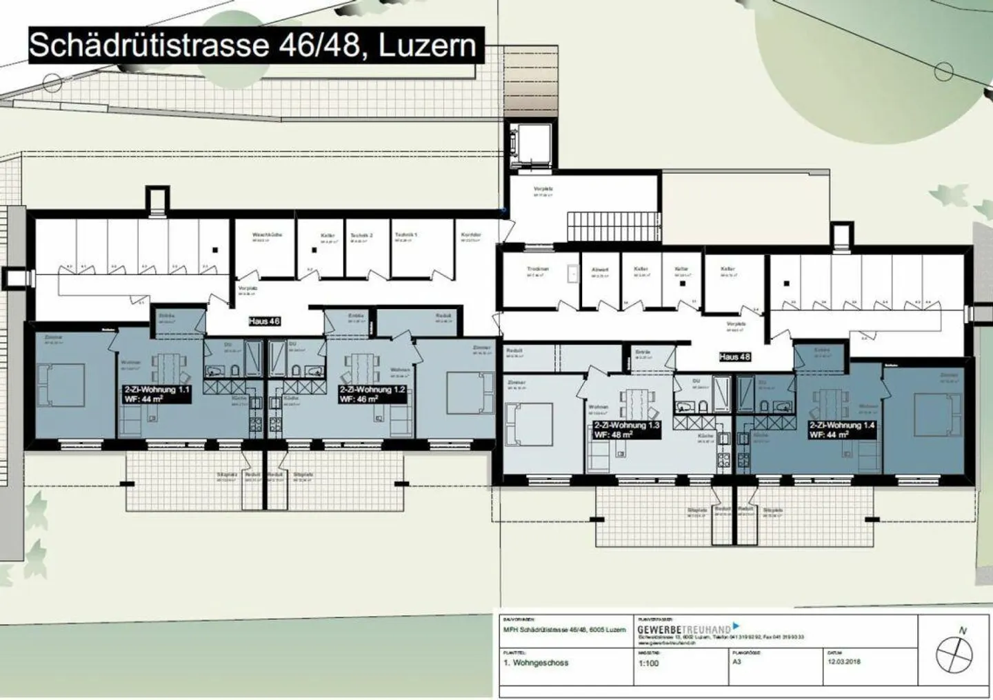 Modern 2-room apartment near the city of Lucerne with garden seating area - Photo 4 of 5