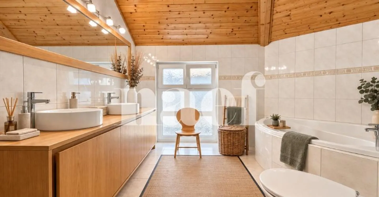 Semi-detached house with 6.5 rooms in a quiet residential area for sale in Collombey-Muraz - Photo 12 of 12