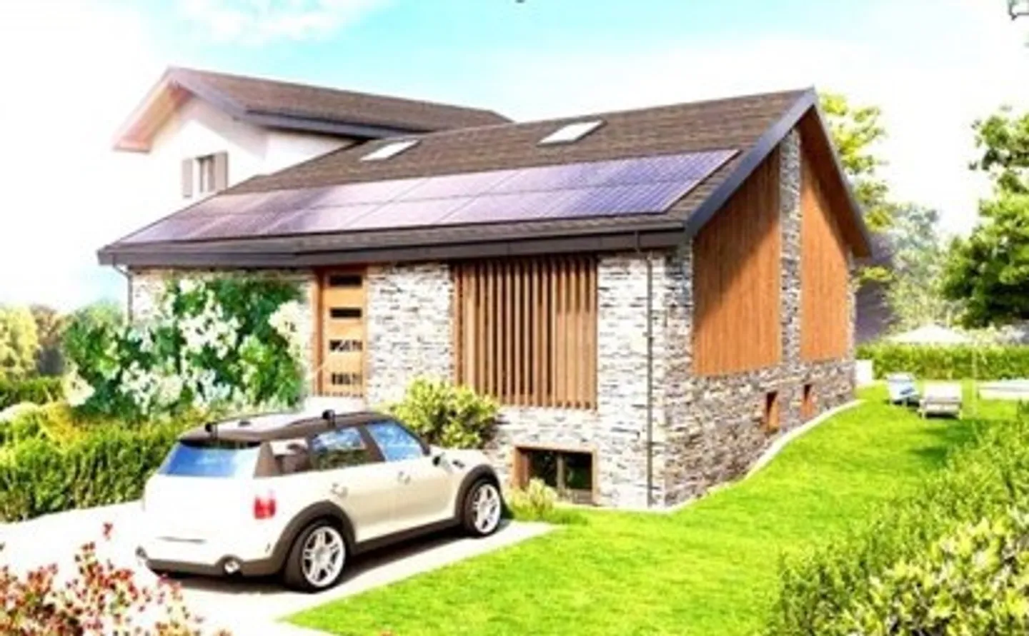 Casa di charme nuova con giardino, parcheggi e bella vista - Foto 1 di 13