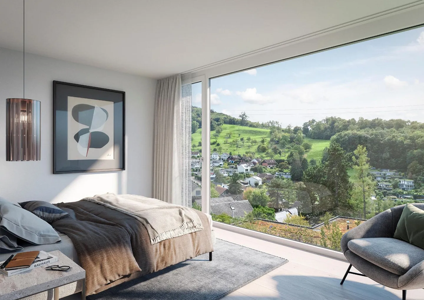 Casa unifamiliare di nuova costruzione con vista panoramica (Casa 2) a Münchenstein - Foto 4 di 7