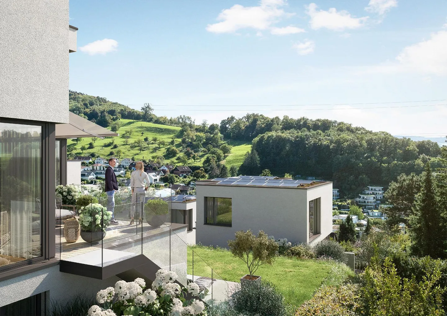 Casa unifamiliare di nuova costruzione con vista panoramica (Casa 2) a Münchenstein - Foto 5 di 7