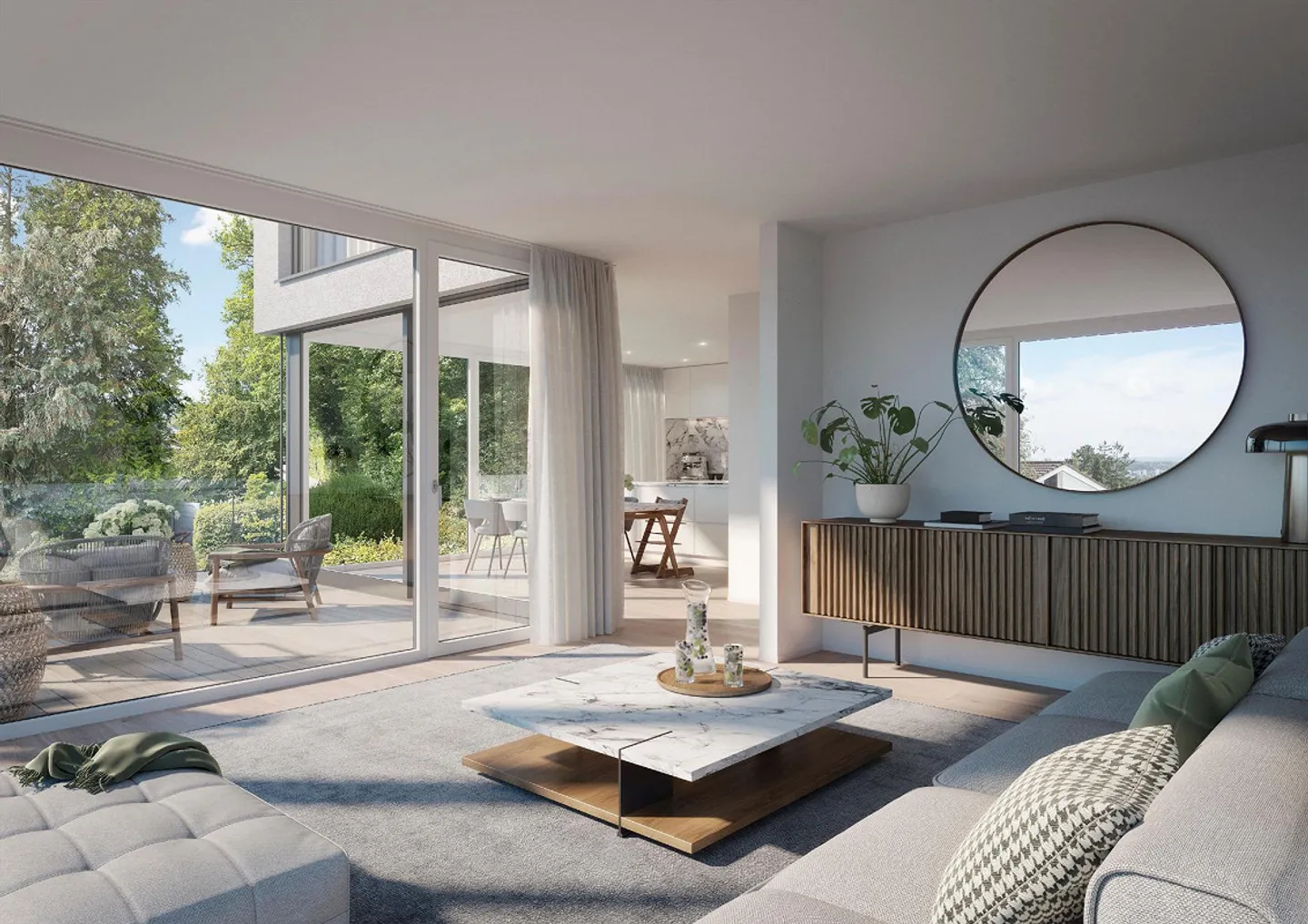 Casa unifamiliare di nuova costruzione con vista panoramica (Casa 2) a Münchenstein - Foto 2 di 7