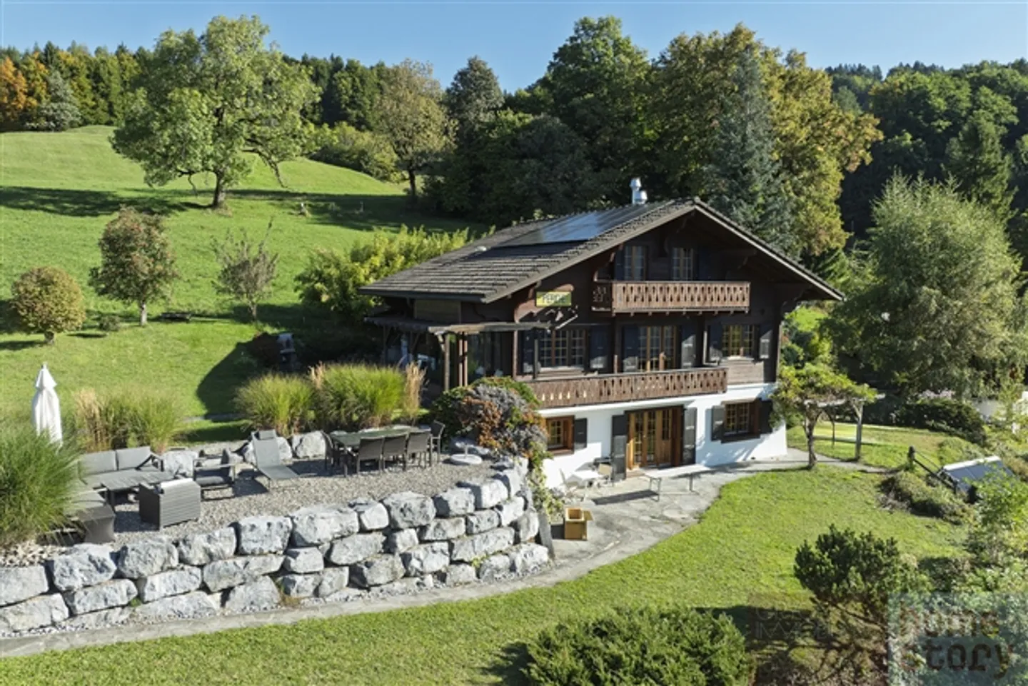 Les Posses-sur-Bex - Chalet avec 6 chambres, vue panoramique sur les Dents-du-Midi - Photo 7 sur 20