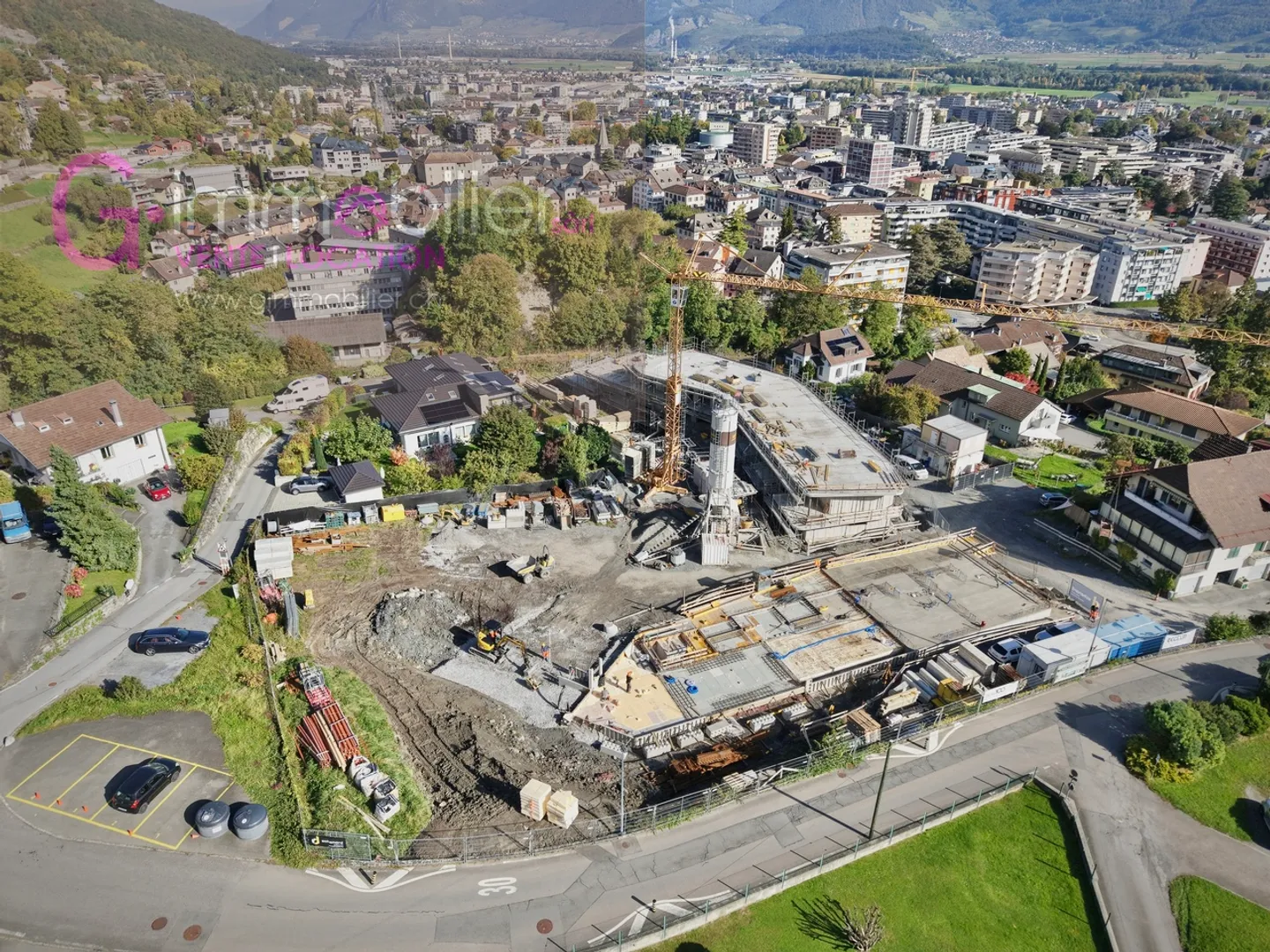 Einzigartiges Projekt in den Höhenlagen von Monthey, in einem Villenviertel - Foto 7 von 12