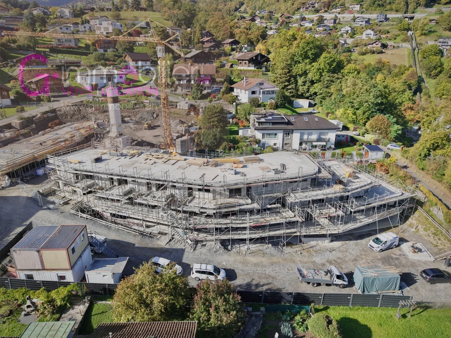 Einzigartiges Projekt in den Höhenlagen von Monthey, in einem Villenviertel - Foto 8 von 12