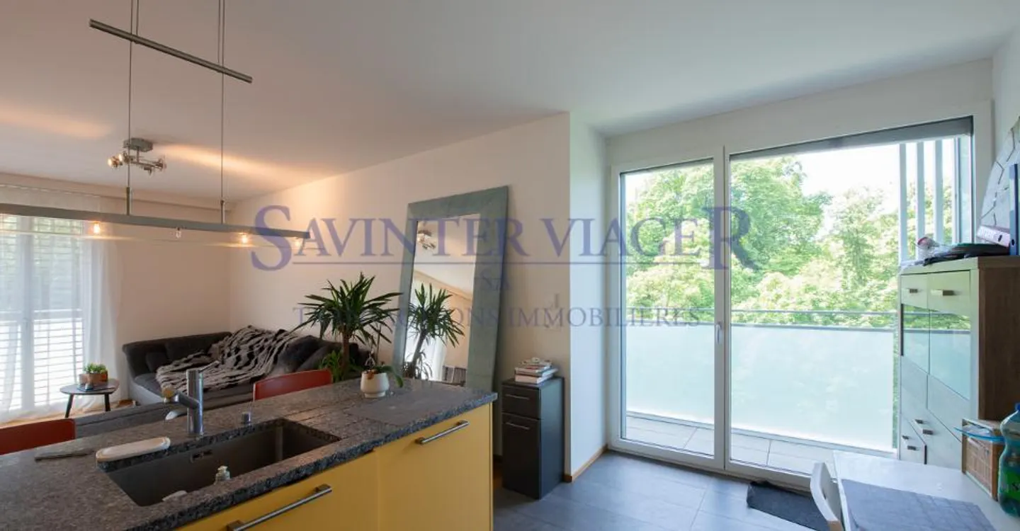 Carouge - Elegante appartamento di 3 locali con ampio balcone e vista libera - Foto 7 di 12