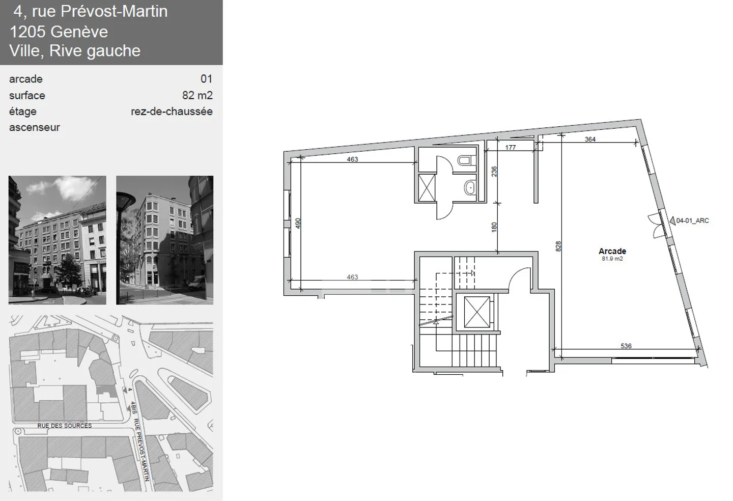 Arcade di circa 82 m² al piano terra - Foto 3 di 3