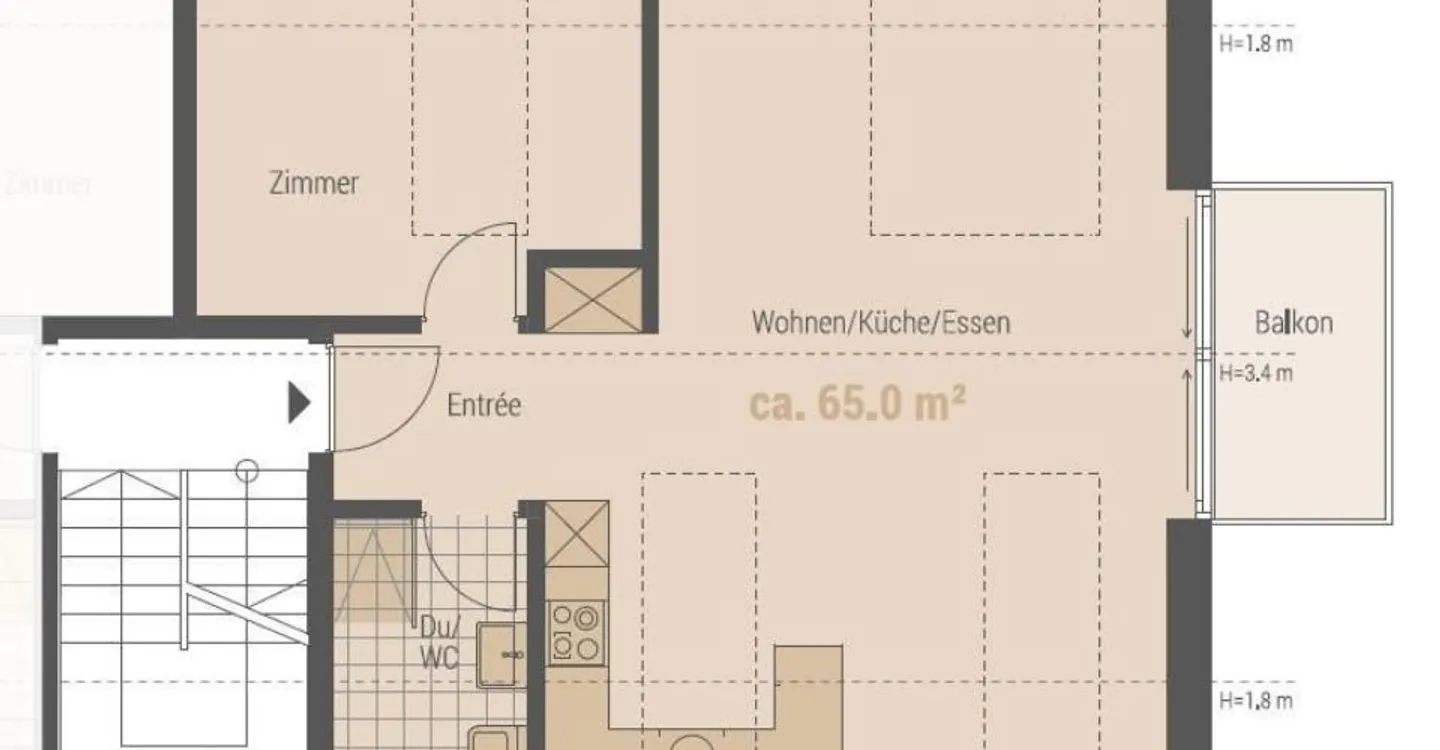 Charmante Wohnung in Safenwil - Foto 9 von 9