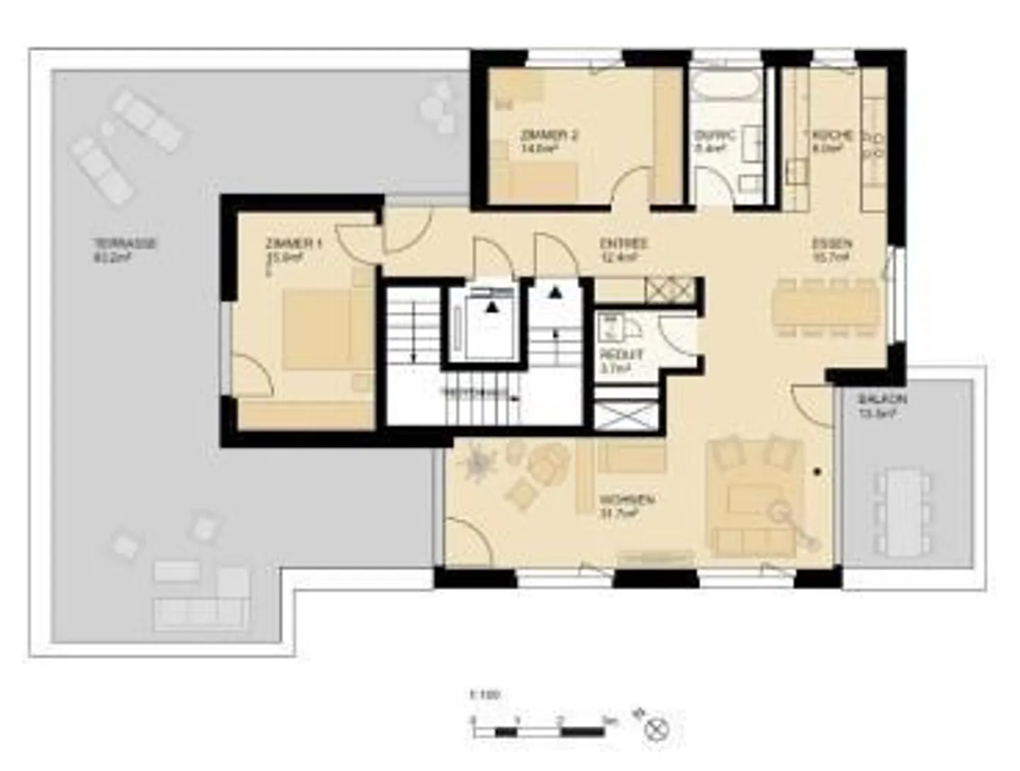 3.5 Room Penthouse Apartment in Attractive Location - Photo 16 of 16