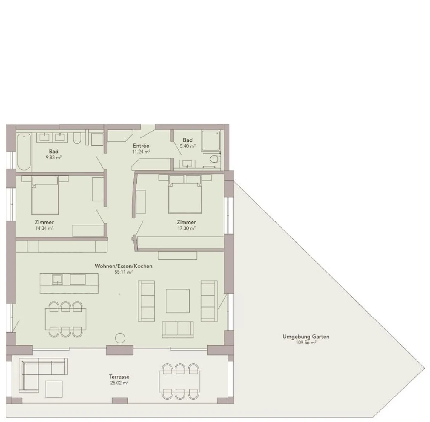 3.5-Zimmer-Wohnung EG ERSTWOHNSITZ - Photo 6 of 6