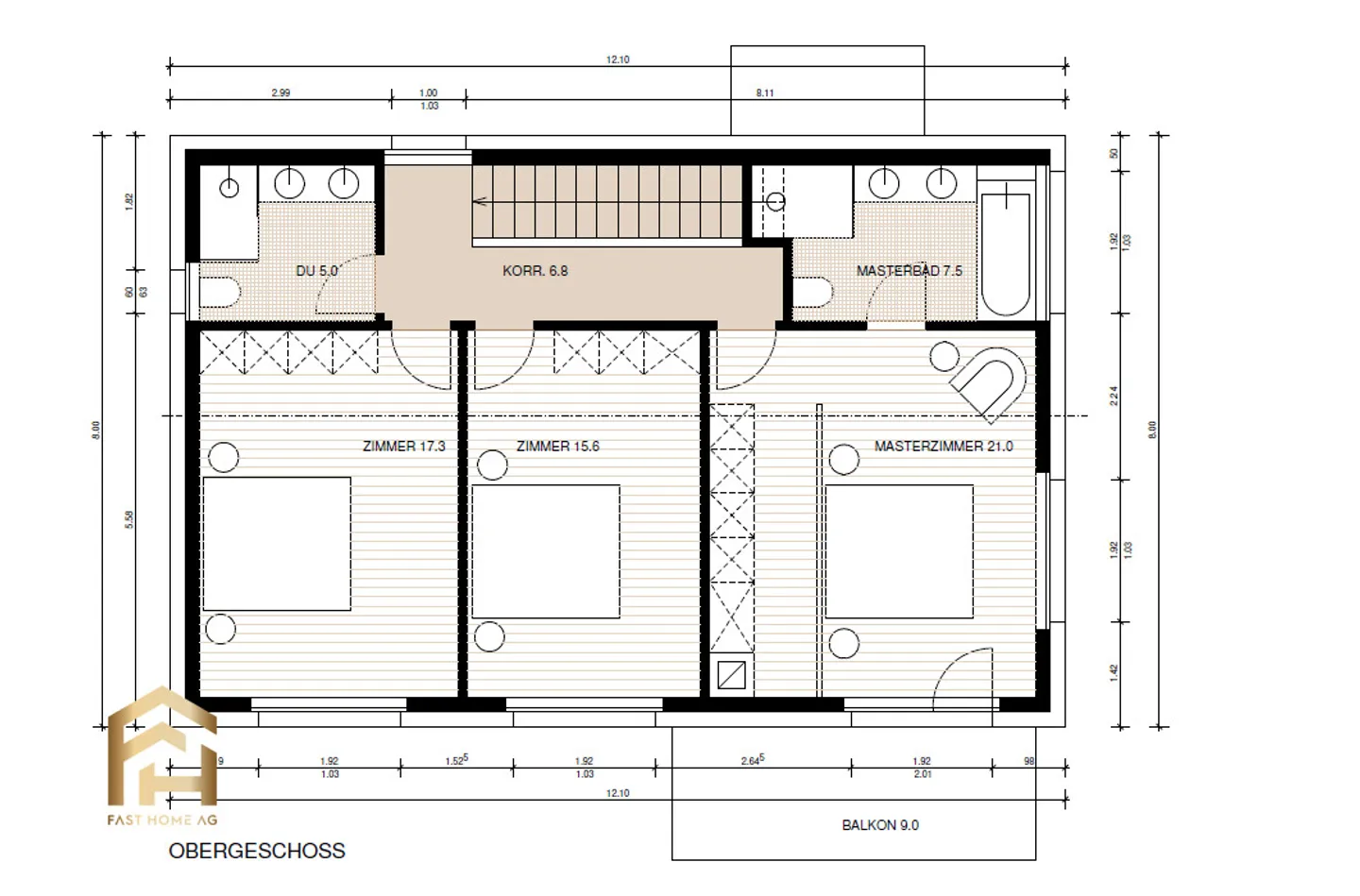 Modernes Einfamilienhaus in Geimen - Foto 5 von 13