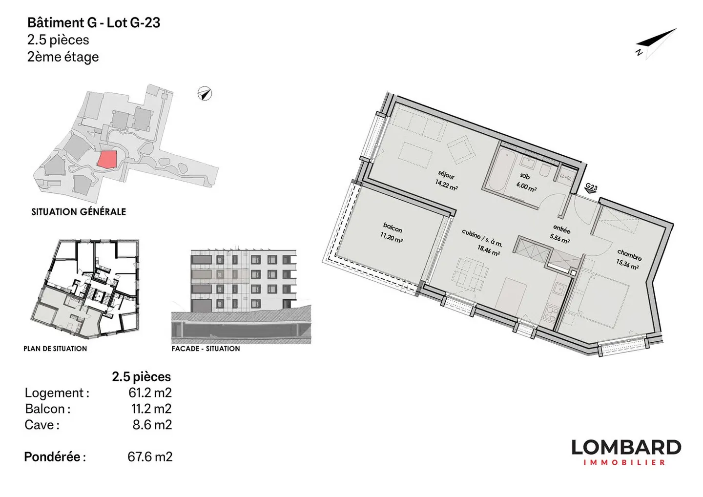 Appartement de 2.5 pièces au 2ème étage - Photo 6 sur 6