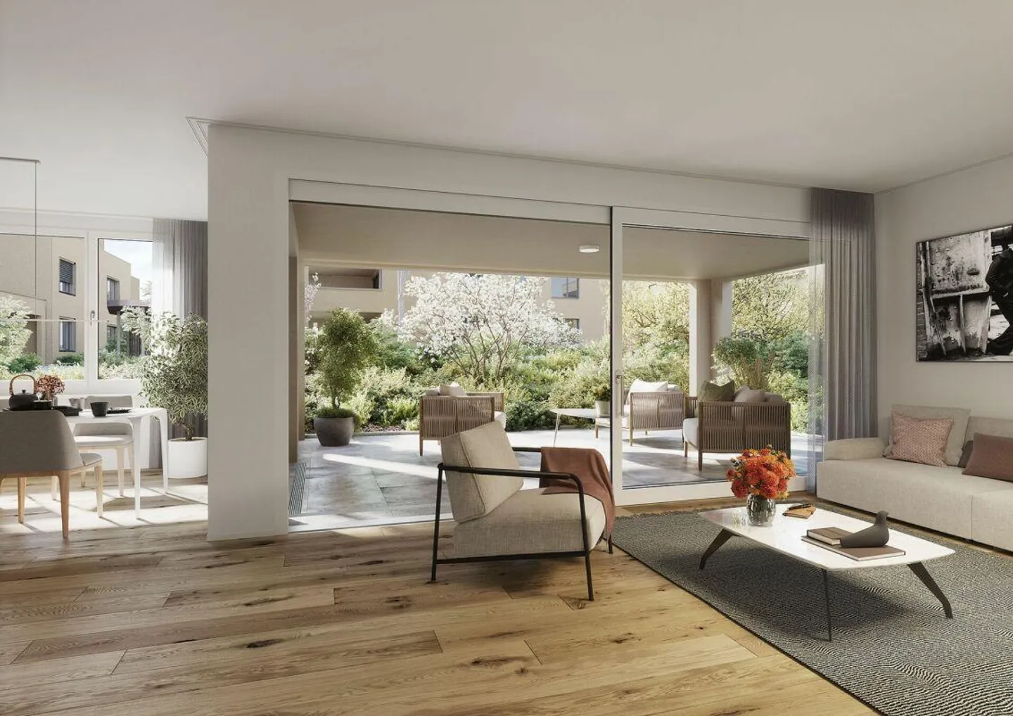 Appartamento giardino moderno ed elegante di 3,5 stanze - Foto 2 di 4