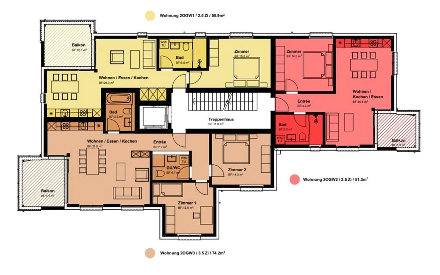 New 2.5 and 3.5 Room Apartments / Move-in Summer 2026 - Photo 4 of 14