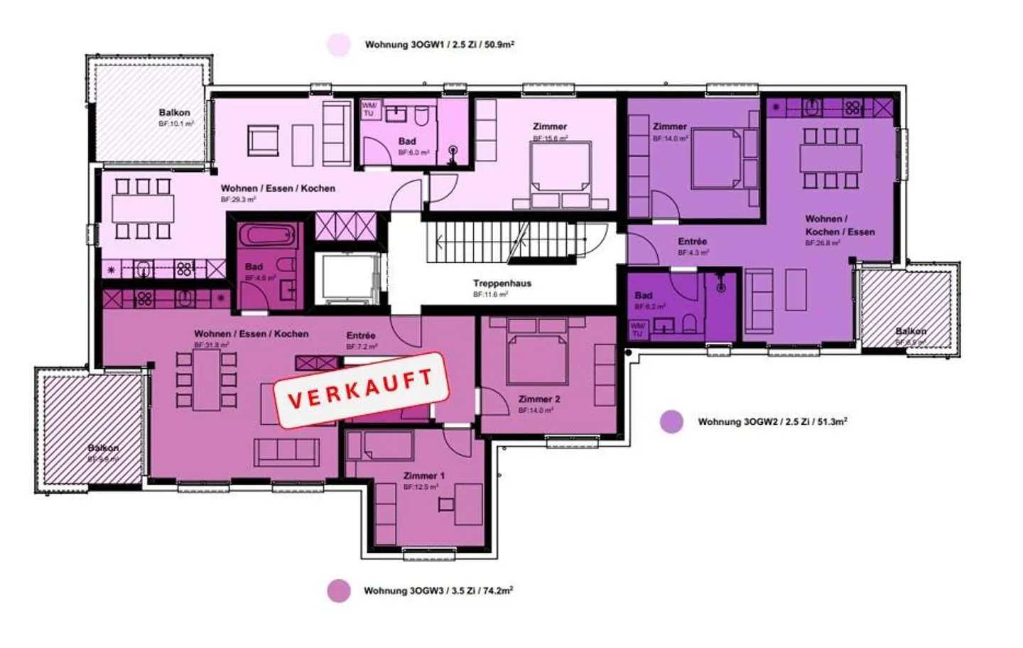 New 2.5 and 3.5 Room Apartments / Move-in Summer 2026 - Photo 7 of 14