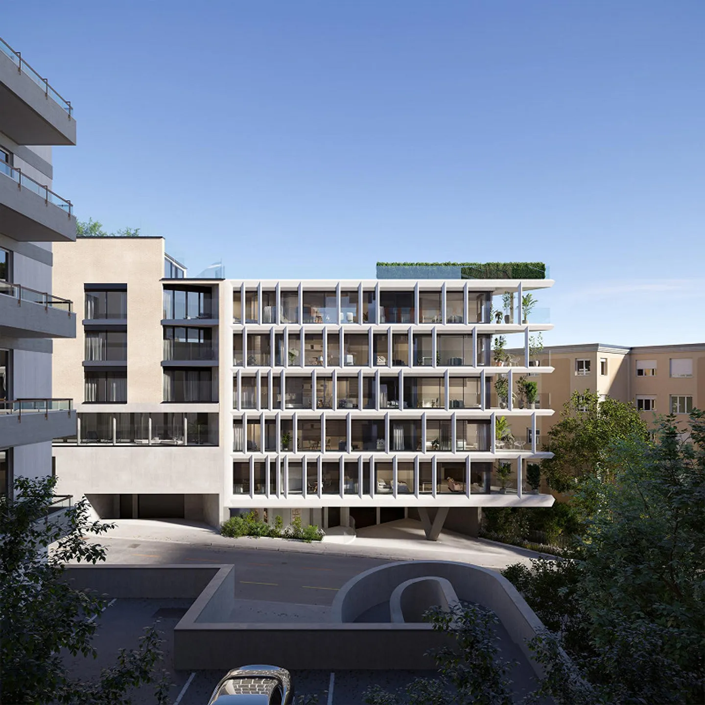 Spacieux et luxueux 3.5 pièces en construction à Massagno - Photo 1 sur 2