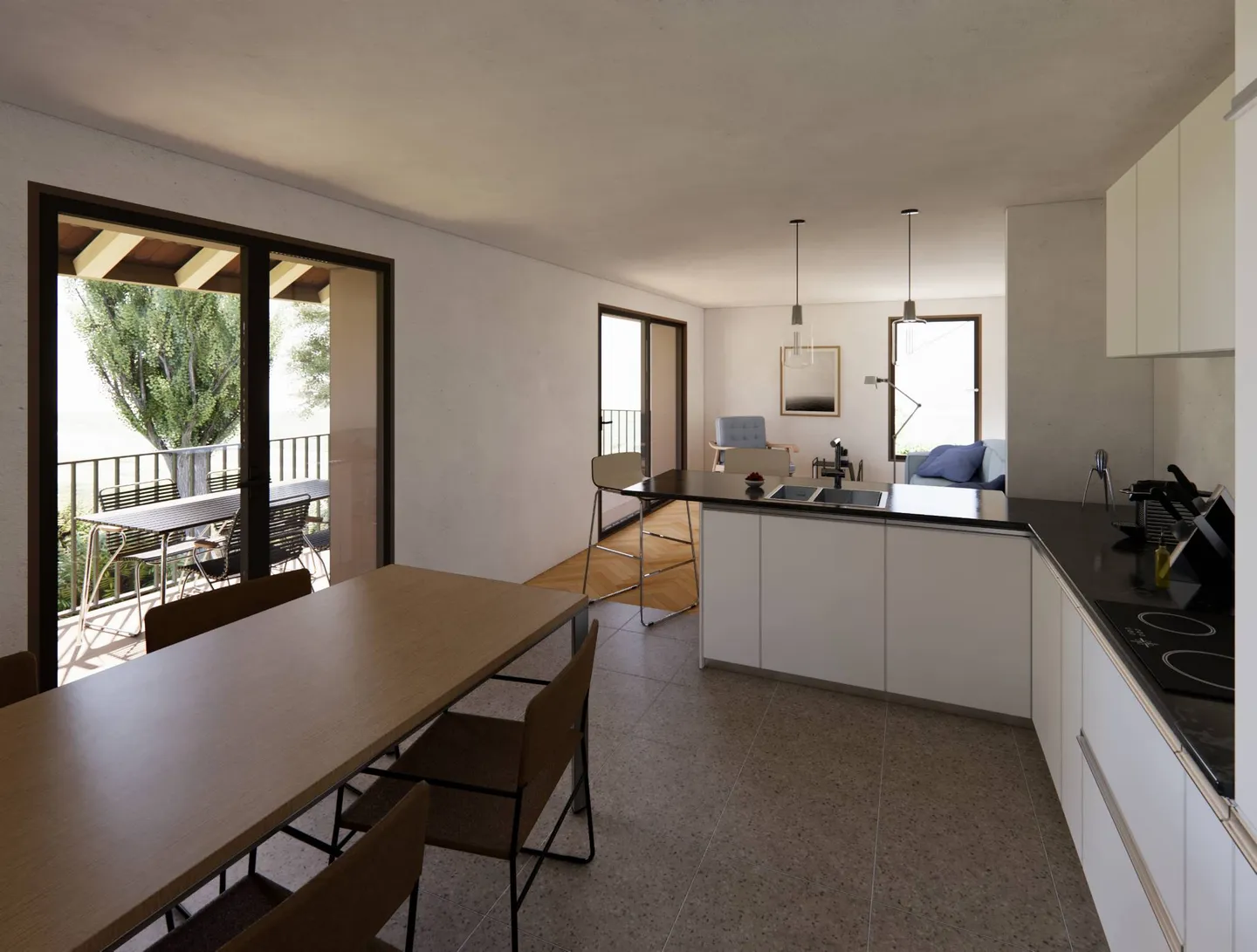 Duplex à La Châtelaine - Photo 5 sur 12