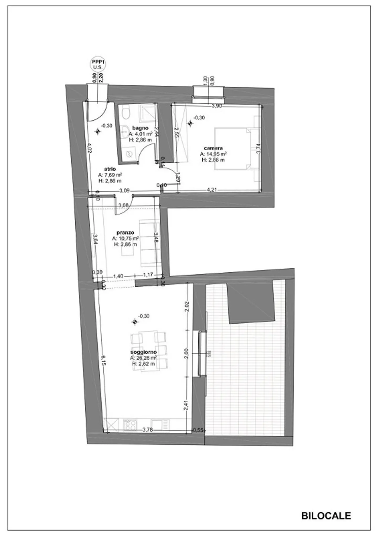 Appartamento moderno con cortile privato - Foto 8 di 8