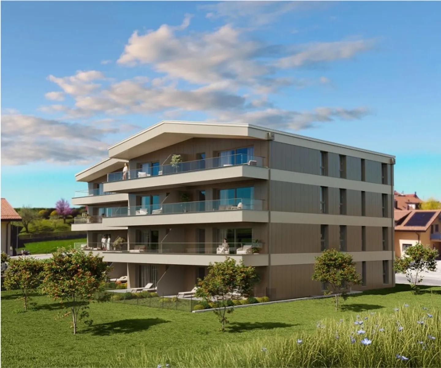 NEW l PPE Residence "Fouârdze" in Remaufens - Photo 1 of 5