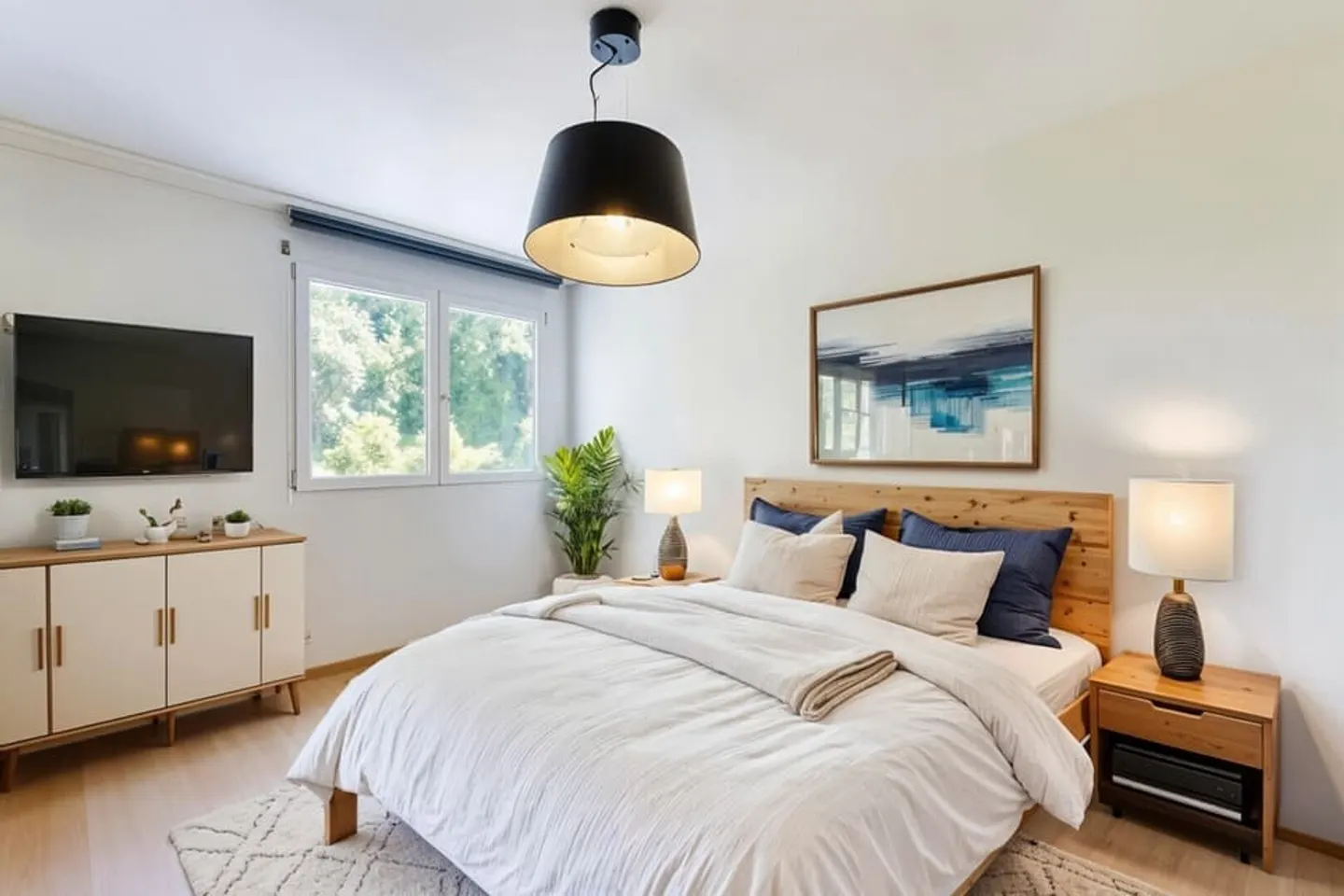 Bright 3.5 rooms with large balcony and unobstructed view of the lake - Photo 5 of 12