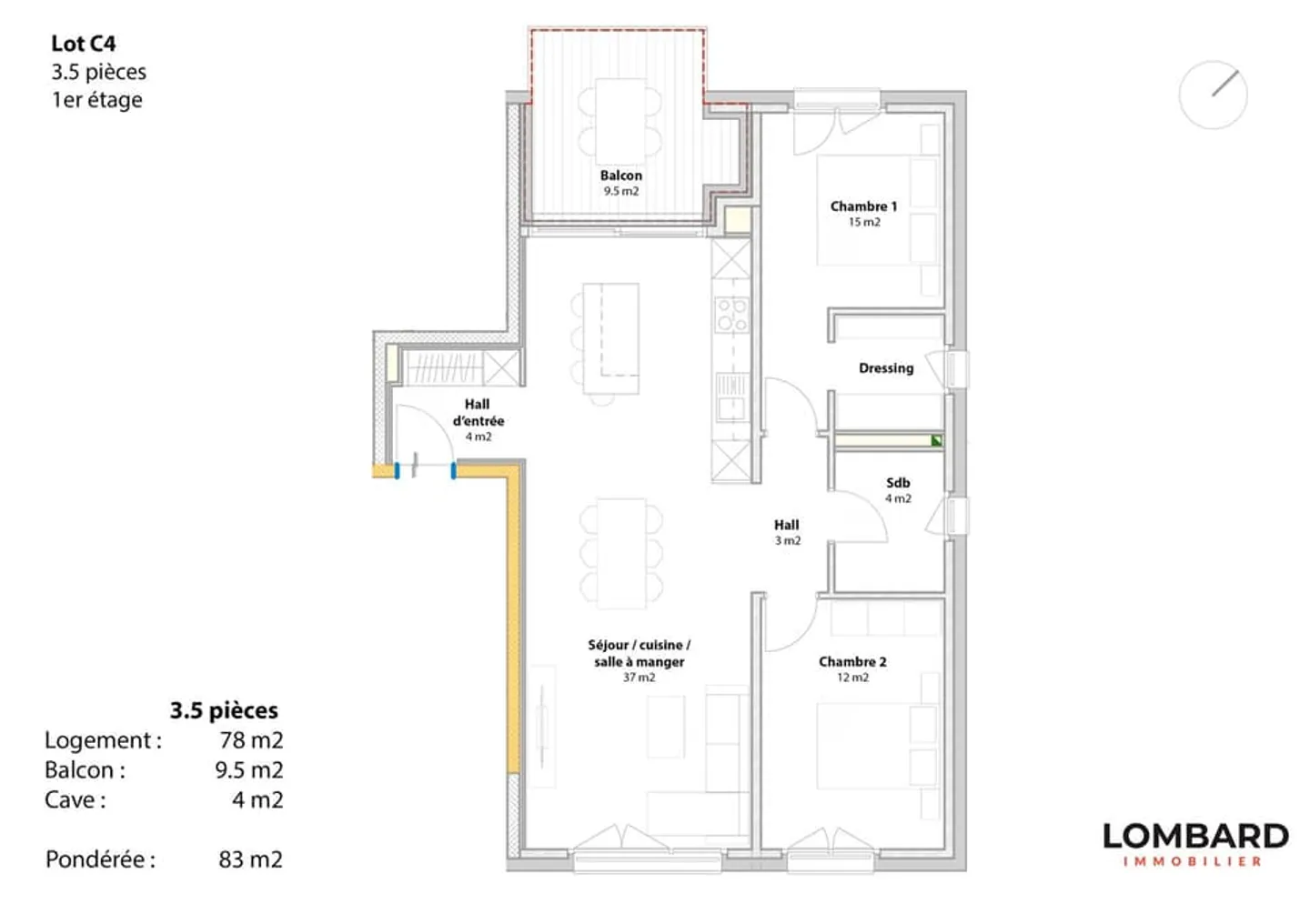 New 3.5-room apartment on the 1st floor - Photo 7 of 7