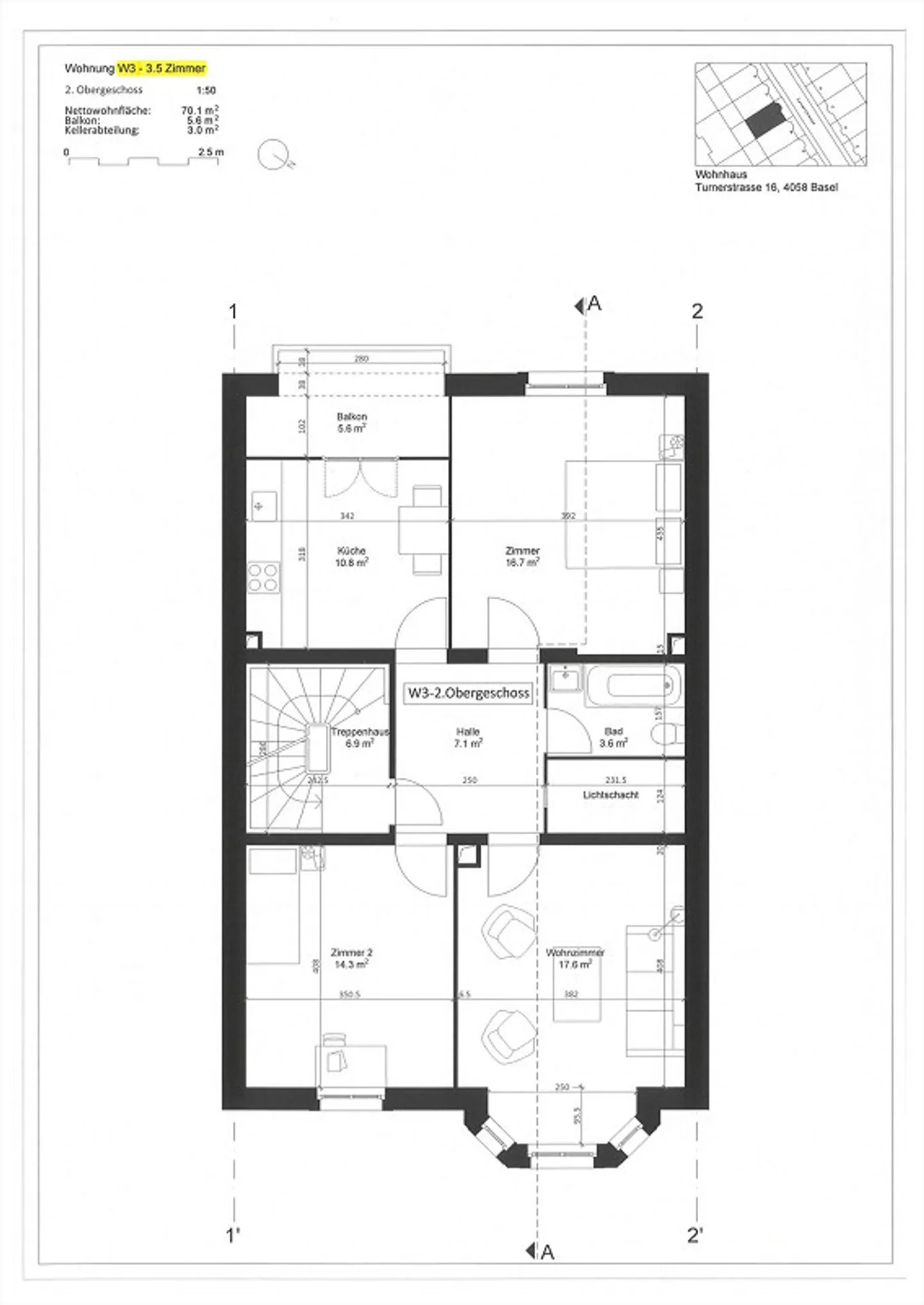 3.0 Room Apartment in Basel - Photo 5 of 5
