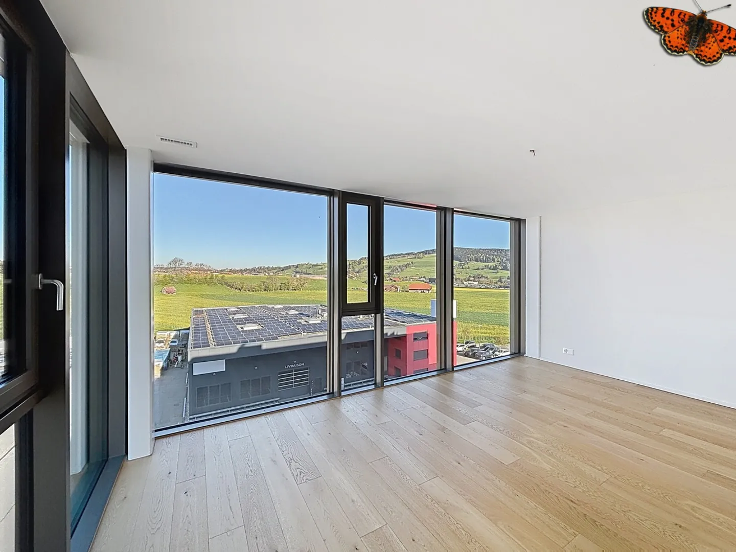 Prächtige 4.5-Zimmer-Wohnung mit viel Licht und Blick auf die Préalpes - Foto 6 di 11