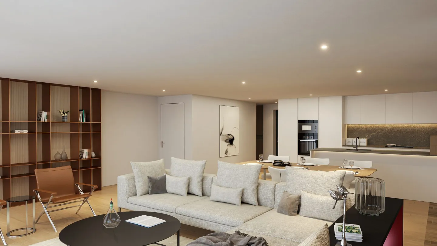 5.5-Zimmer-Gartenwohnung mit Master-Bedroom & zwei Balkonen ab Okt. 2026! - Foto 6 von 14